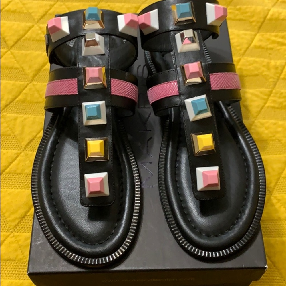 Black strappy sandals